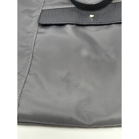 PAUL & JOE SISTER GREY & BLACK NYLON TOTE BAG SHOPPER CAT INTERIOR DOUBLE STRAPS - Picture 14 of 14